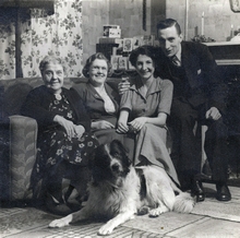 Kate Ruby Thorne, Dolly Lee, Dora Lee  (and her husband). New Years Eve 1948.